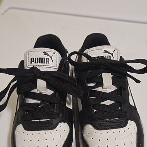 Puma Black and White Retro Sneakers